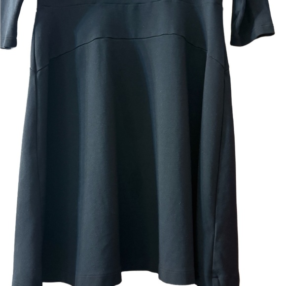 Lands' End Classic Black Quarter Sleeve Dress Great Condition - Picture 3 of 7